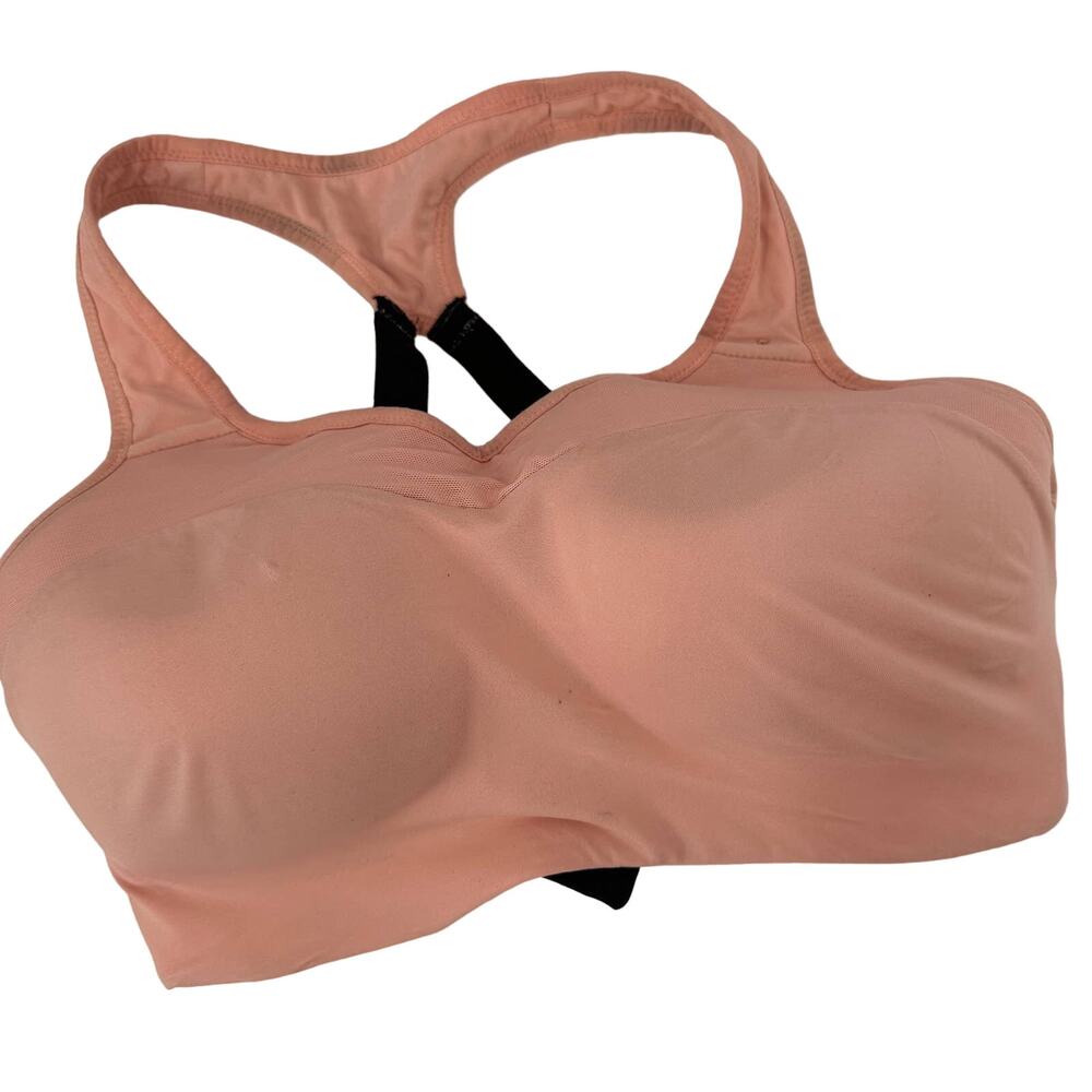 Nike Dri-Fit Pink Mesh Halter Wireless Sports Bra Size Medium
